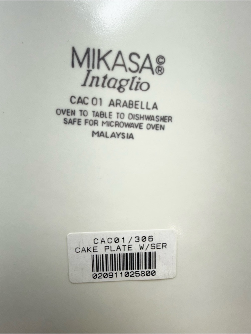 NIB Mikasa Intaglio Arabella Cake Plate & Server Set - 12.5” round - Picture 5 of 7